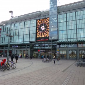 Shopping centre LED screen shines bright across Helsinki for Kamppi